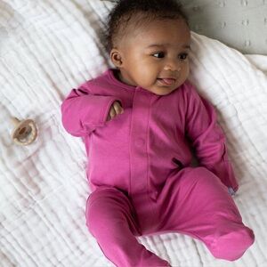 Magnetic Me Simply Berry Wine Organic Cotton Footie - 0/3